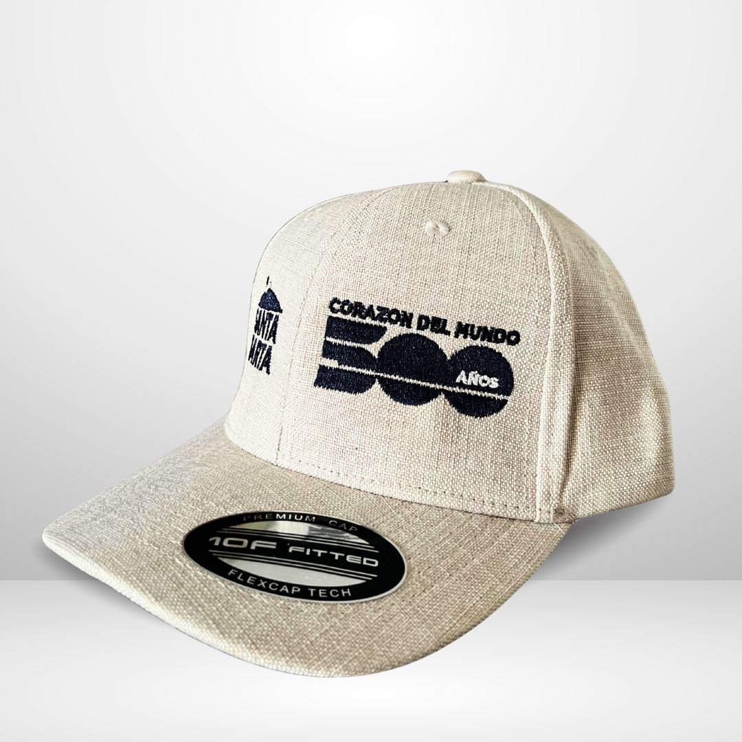 Gorra Conmemorativa 500 Años – Beige vintage con Bordado Negro