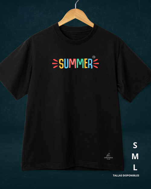 Camiseta en algodón SUMMER COLOR - Oversized