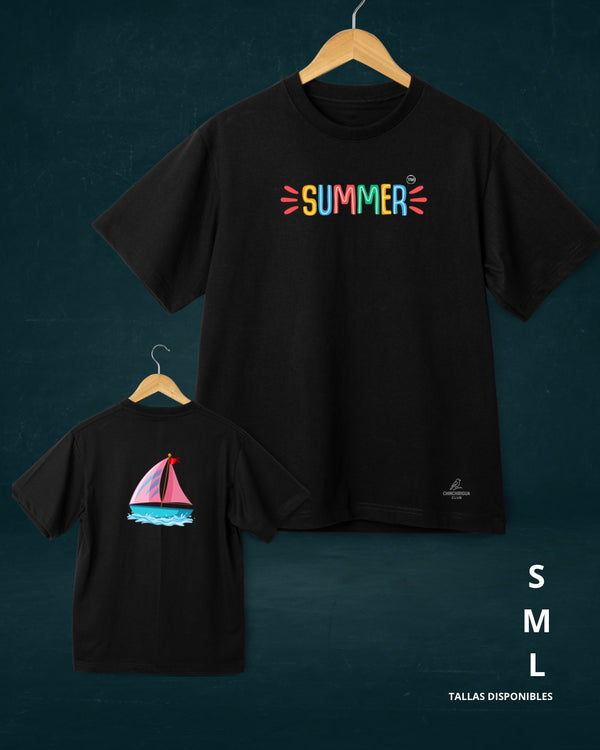 Camiseta en algodón SUMMER COLOR - Oversized