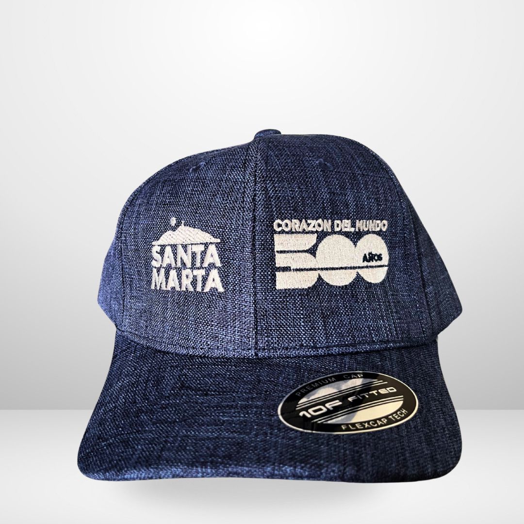 Gorra Conmemorativa 500 Años – Azul con Bordado Blanco