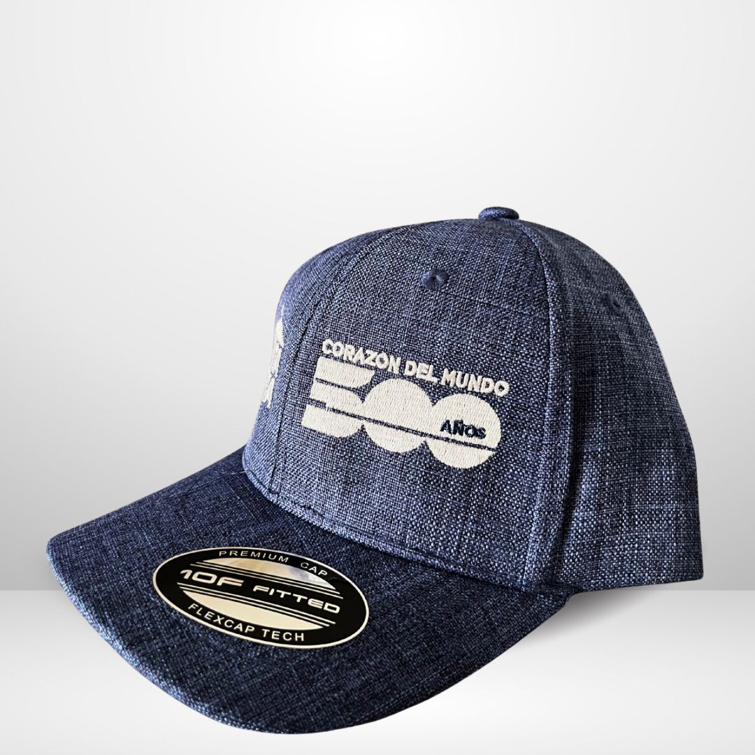 Gorra Conmemorativa 500 Años – Azul con Bordado Blanco